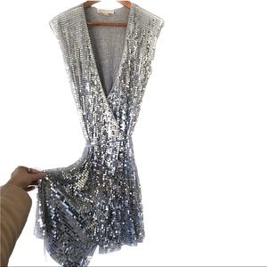Sequin Michael Kors Wrap Dress ✨